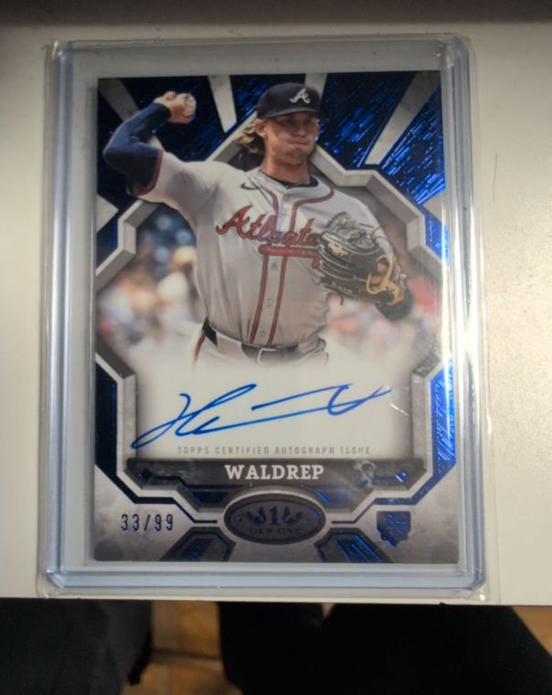 2025 Topps Tier One Break Out Autographs #33 Hurston Waldrep — front