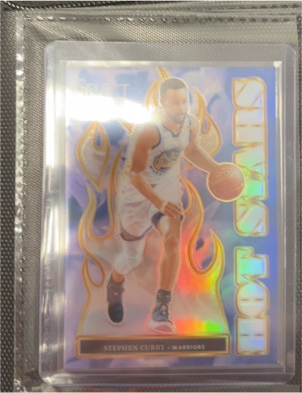 2024-25 Panini Select #12 Stephen Curry Hot Stars — front