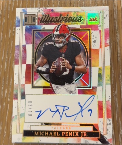2025 Panini Impeccable Illustrious Ink #03 Michael Penix Jr. — front