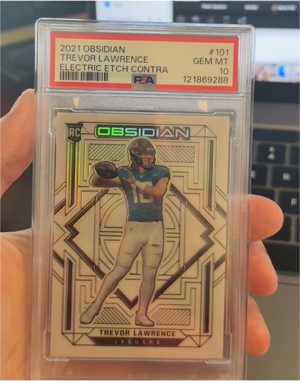 2021 Panini Obsidian #101 Trevor Lawrence — front