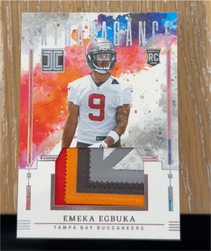 2025 Panini Impeccable Extravagance #RC-9 Emeka Egbuka — front