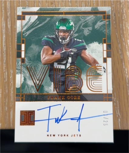 2024 Panini Impeccable VIBE #Frank Gore — front