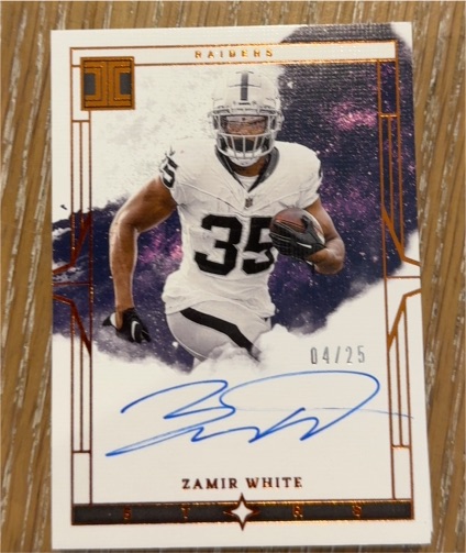 2024 Panini Impeccable Stars Signatures #ISS-ZWE Zamir White — front