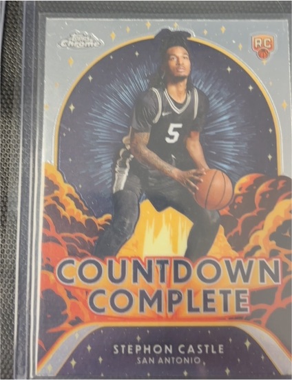 2024-25 Topps Chrome #CC-13 Stephon Castle Countdown Complete — front