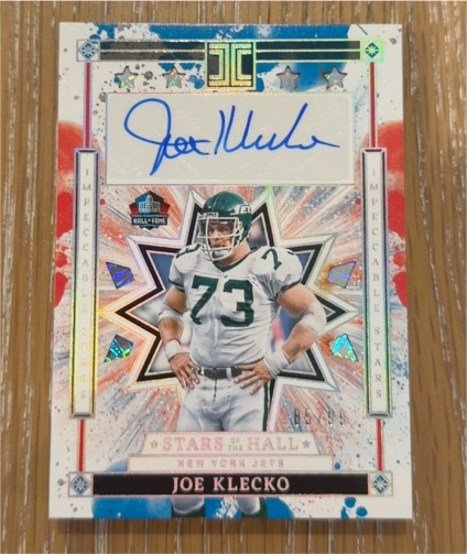 2022 Panini Impeccable Stars of the Hall #MPS-JK Joe Klecko — front