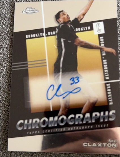 2024-25 Topps Chrome Chromographs #C-NC Nic Claxton — front