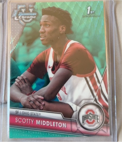 2023 Bowman Chrome #61 Scotty Middleton — front