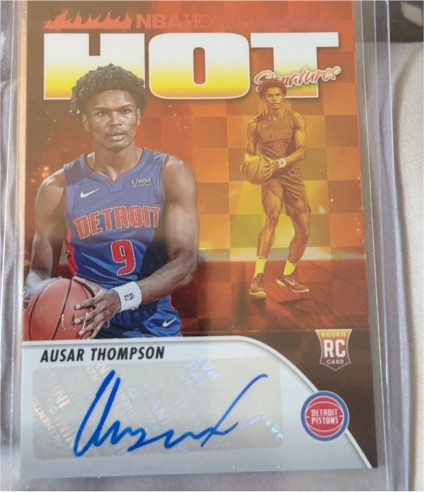 2023-24 Panini NBA Hoops Hot Signatures #HSR-AT Ausar Thompson — front
