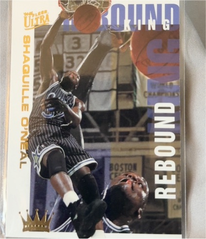 1994-95 Fleer Ultra #7 Shaquille O'Neal Rebound King — front