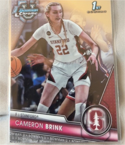 2023-24 Bowman University Chrome #75 Cameron Brink — front