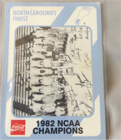 1989 Collegiate Collection North Carolina's Finest #200 1982 NCAA Champions — front