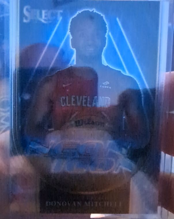 2023-24 Panini Select Neon Icons #19 Donovan Mitchell — front