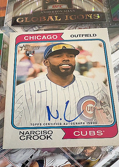 2023 Topps Heritage #Narciso Crook RC Chicago Cubs — front