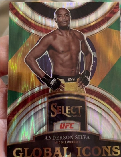 2023 Panini Select UFC #5 Anderson Silva Global Icons — front