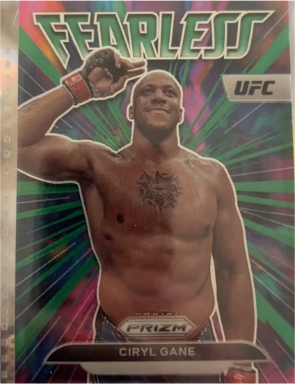 2023 Panini Prizm UFC #16 Ciryl Gane Fearless — front