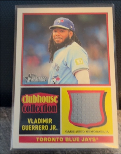2025 Topps Heritage #CCR-VG Vladimir Guerrero Jr. Clubhouse Collection Bat Relic — front
