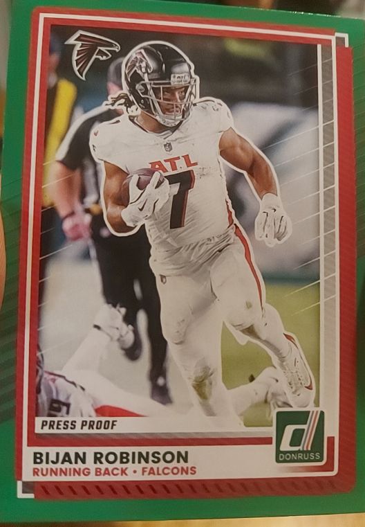 2025 Donruss #160 Bijan Robinson — front