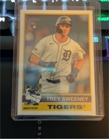 2025 Topps Heritage #432 Trey Sweeney — front