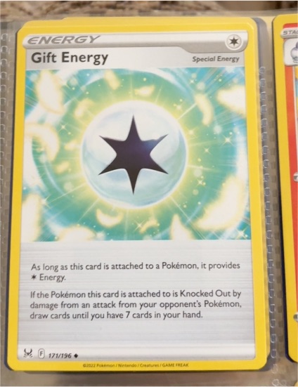 2022 Pokémon SWSH11: Lost Origin #171 Gift Energy — front