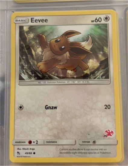 2019 Pokémon #49 Eevee — front