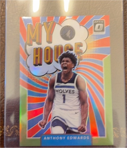 2021-22 Panini Donruss Optic #9 Anthony Edwards My House — front