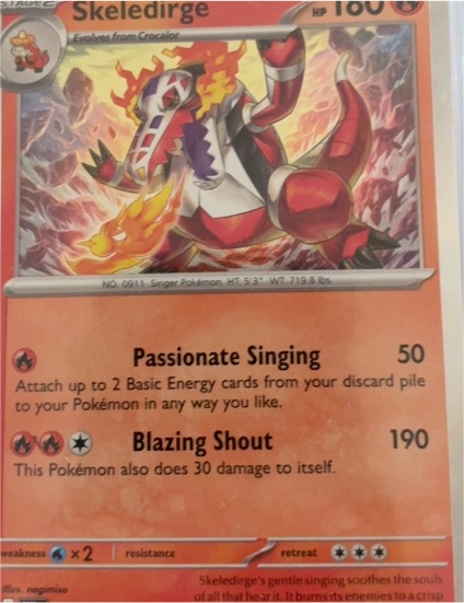 2023 Pokémon Scarlet & Violet #038 Skeledirge — front
