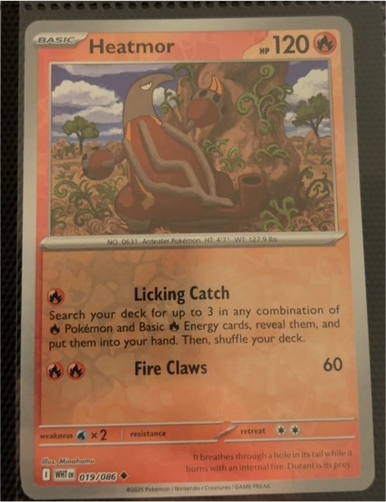 2025 Pokémon Scarlet & Violet: White Flare #019 Heatmor — front