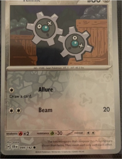2024 Pokemon Stellar Crown #099 Klink — front