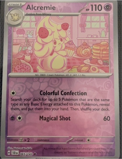 2023 Pokémon Scarlet & Violet: Stellar Crown #065 Alcremie — front