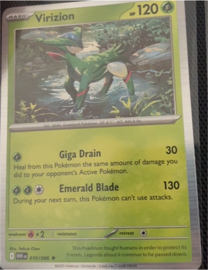 2025 Pokémon Scarlet & Violet #010 Virizion — front