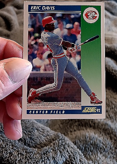 1992 Score #44 Eric Davis — front