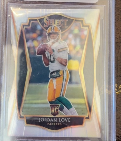 2020 Panini Select #147 Jordan Love Premier Level Rookie Card — front