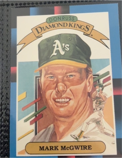 1988 Donruss Diamond Kings #1 Mark McGwire — front
