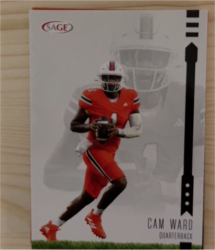 2025 Sage #1 Cam Ward — front