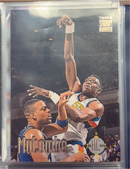 1993-94 Topps Stadium Club High Court #63 Dikembe Mutombo — front