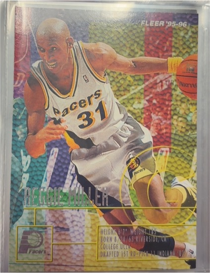 1995-96 Fleer #76 Reggie Miller — front