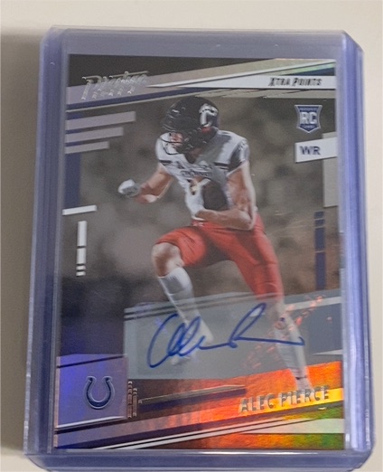 2022 Panini Prestige #376 Alec Pierce Xtra Points Signatures Premium Auto — front
