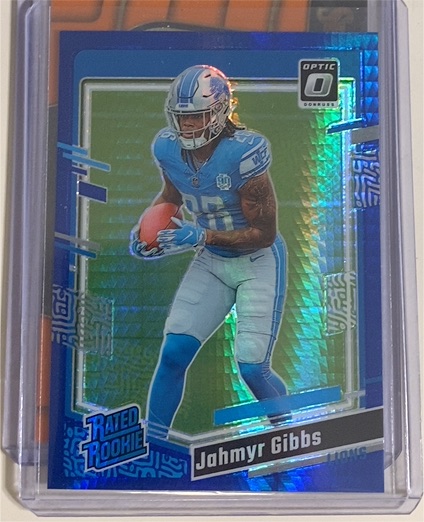 2023 Donruss Optic #236 Jahmyr Gibbs Rated Rookie — front