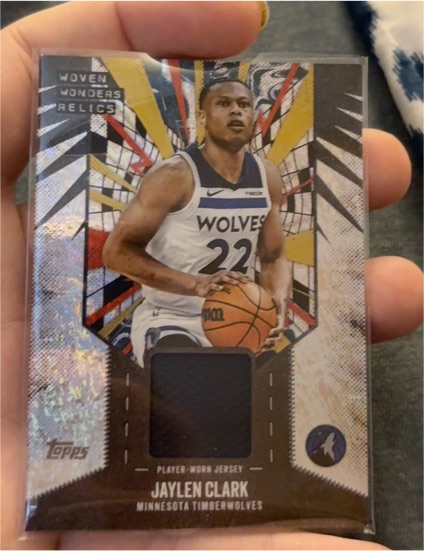 2025-26 Topps Woven Wonders Relics #WW-JC Jaylen Clark — front