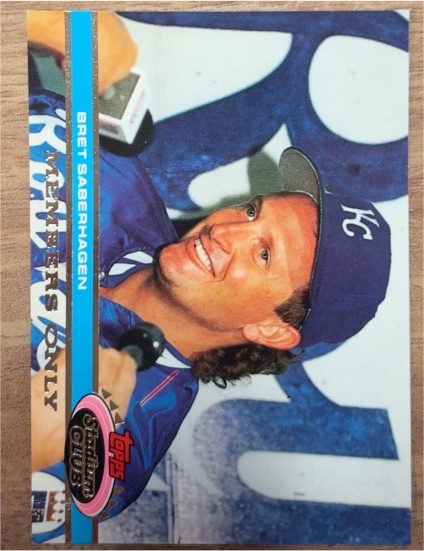 1991 Topps Stadium Club Members Only Bret Saberhagen — front