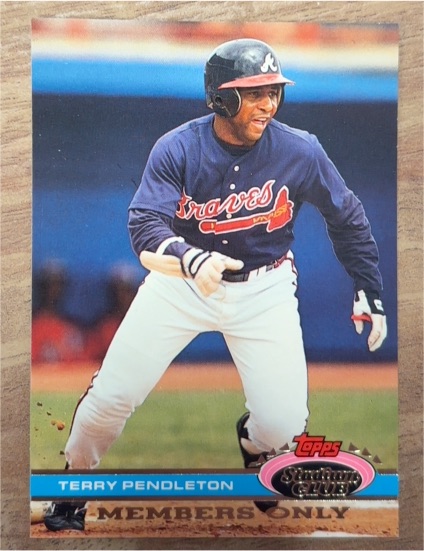 1991 Topps Stadium Club Members Only #NNO Terry Pendleton — front