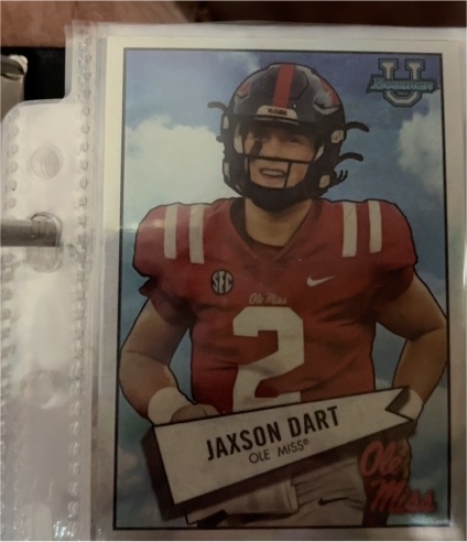2022 Bowman University Chrome 1952 Bowman #52BF-13 Jaxson Dart — front