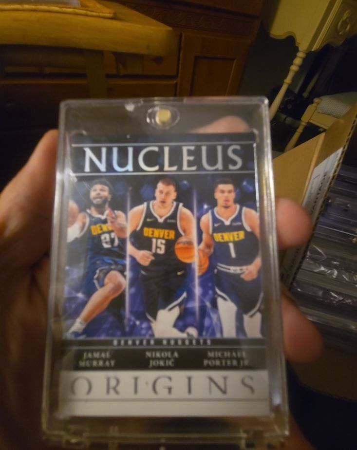 2024-25 Panini Origins #14 Nucleus Nikola Jokic Jamal Murray Michael Porter Jr. — front