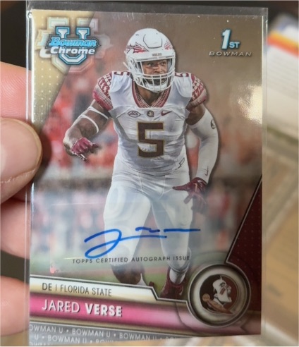 2023 Bowman University Chrome #60 Jared Verse — front
