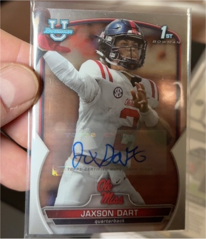 2022 Bowman University Chrome #94 Jaxson Dart — front
