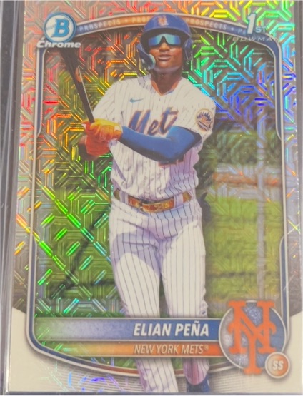 2025 Bowman Chrome #BCP-155 Elian Peña — front
