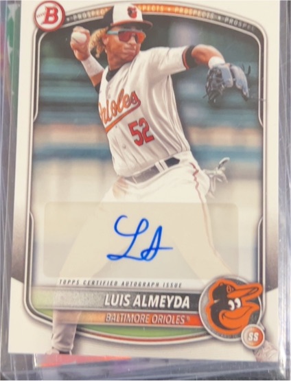 2025 Bowman #BPA-LA Luis Almeyda — front