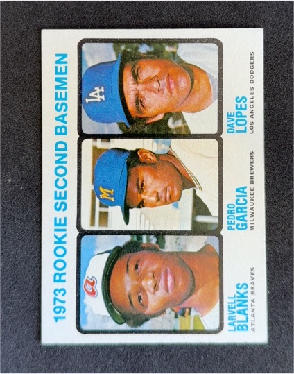 1973 Topps #609 Larvell Blanks/Pedro Garcia/Davey Lopes — front
