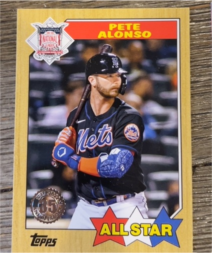 2022 Topps Series 2 1987 Topps All-Star #87AS-29 Pete Alonso — front