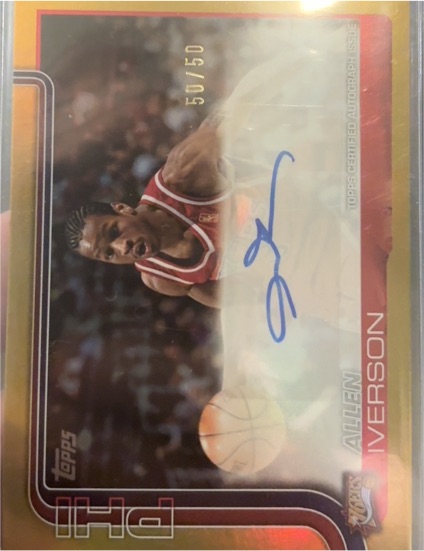 1996 Topps #50 Allen Iverson — front